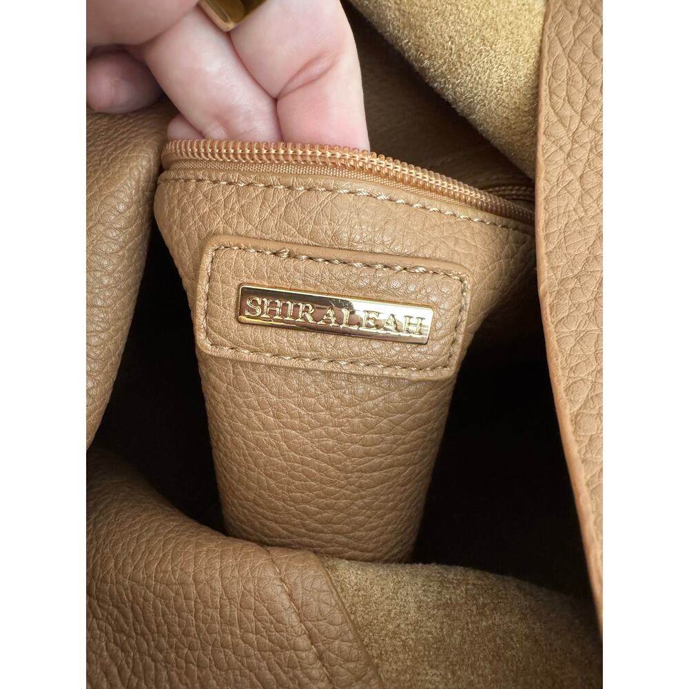 Shiraleah Arden Tote Tan Vegan Leather Suede Hobo Bag NWT Chic - Picture 10 of 12